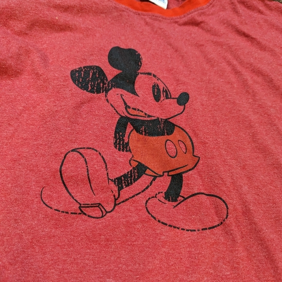 Vintage Disneyland Resort Mickey Mouse Ringer tee red - Picture 2 of 6